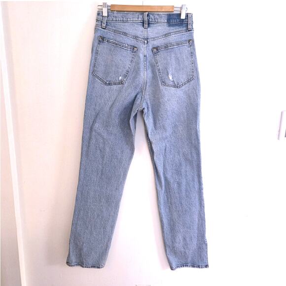 Abercrombie & Fitch 90s Straight Curve Love Ultra High Rise Jeans 30 Split Hem - Picture 3 of 9